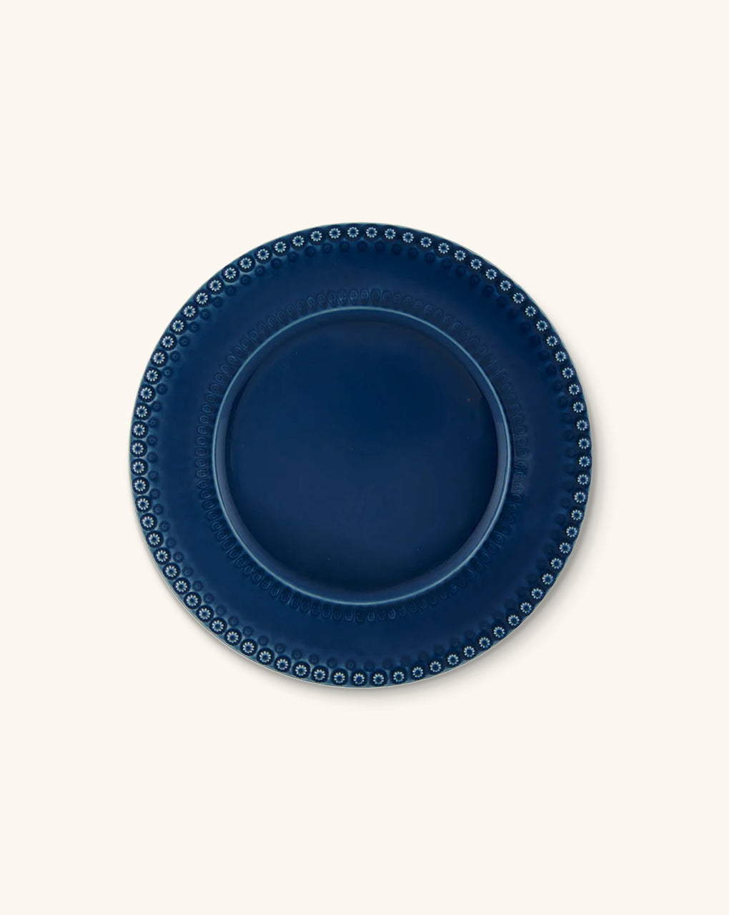 Plato Ensalada Fantasía Azul Rey