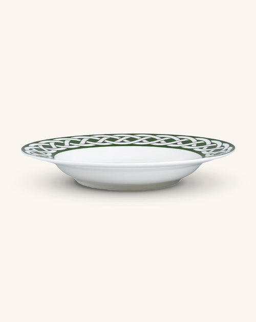 Platos Sopero Identidad Verde. Set de 4
