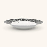 Platos Soperos Negros con Rayas Blancas