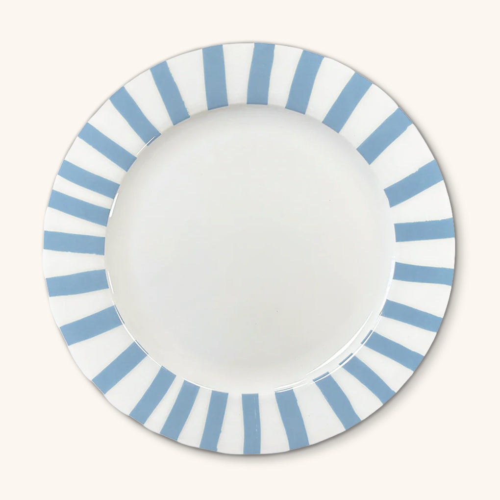 Platos Trinche Candy Cane Azul Claro