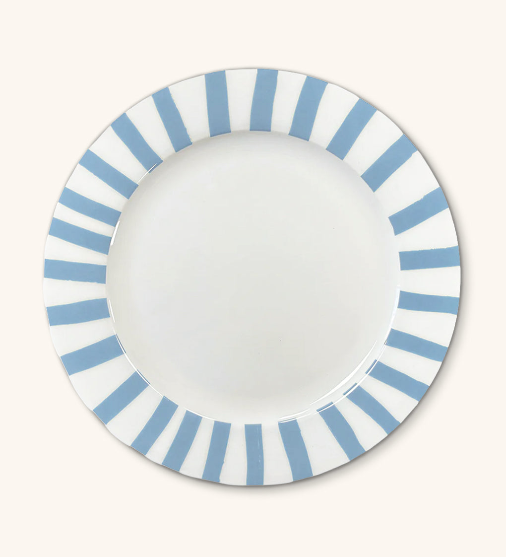 Platos Trinche Candy Cane Azul Claro