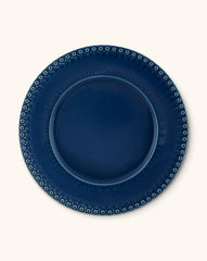 Platos Trinche Fantasía Azul Rey. Set de 4.