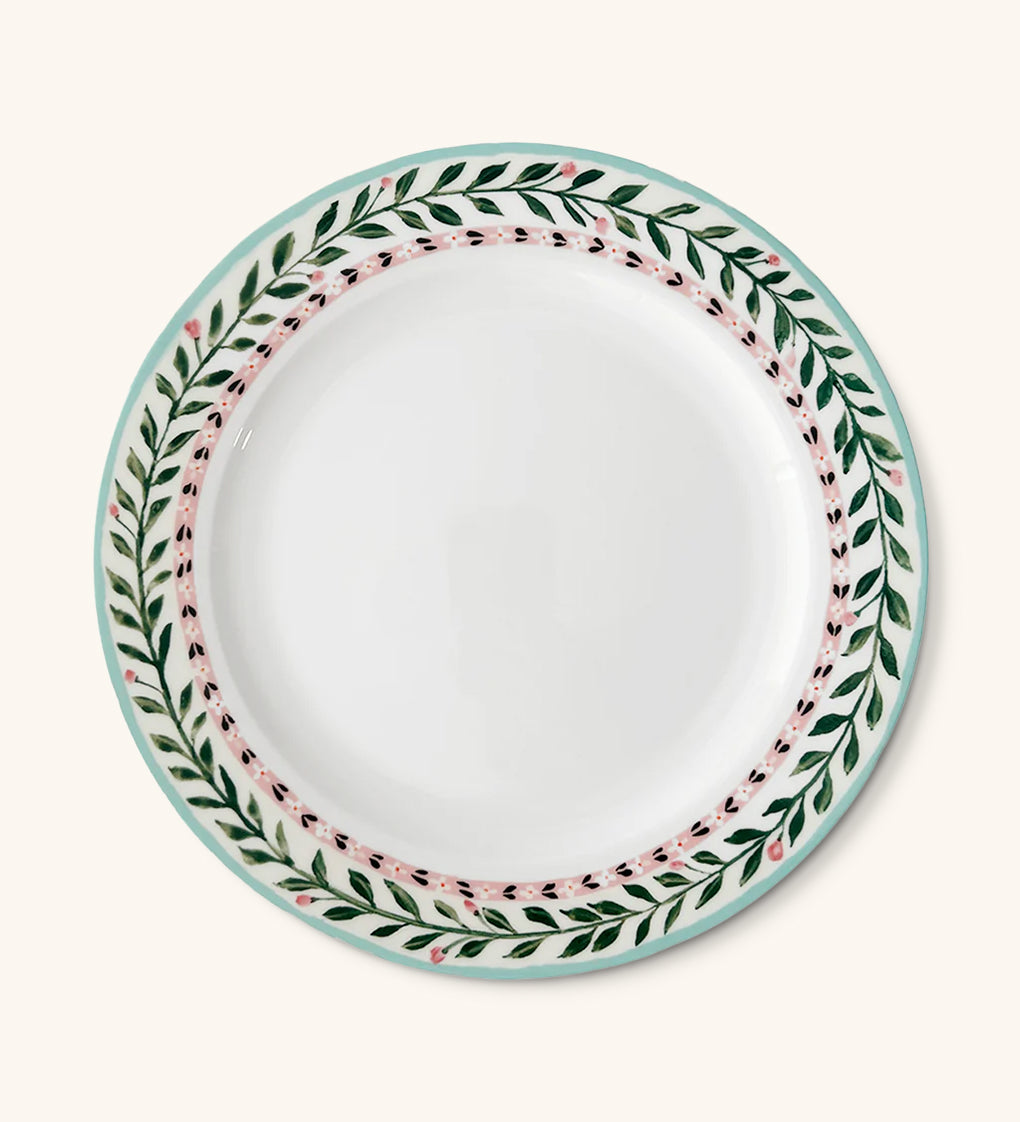 Platos Trinche con Borde de Flores