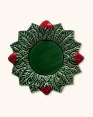 Platos Trinche con Fresas 26 cm. Set de 4