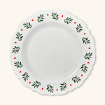 Platos Trinche con Ondas y Cerezas Navideña