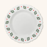 Platos Trinche con Ondas y Cerezas Navideña