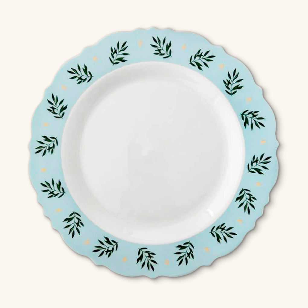 Platos Trinche con Ondas y Hojas Olivo