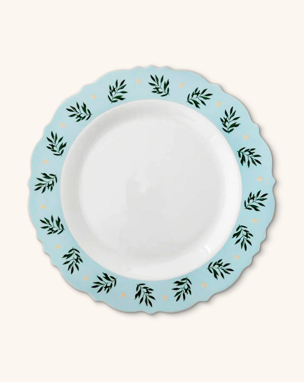 Platos Trinche con Ondas y Hojas Olivo