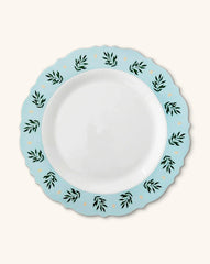 Platos Trinche con Ondas y Hojas Olivo, set de 4