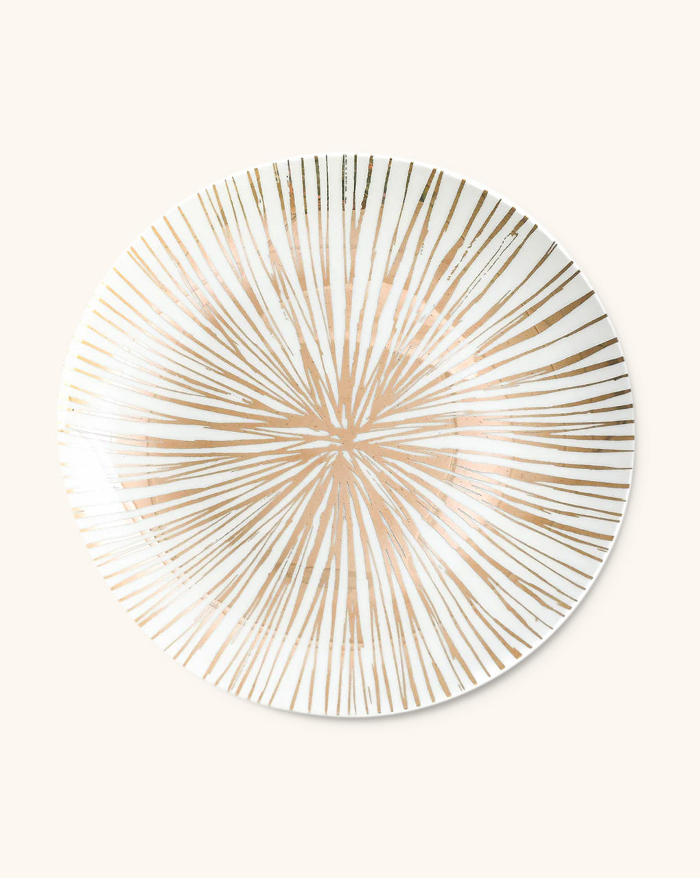 Platos Trinche de Rayas Doradas