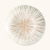 Platos Trinche de Rayas Doradas