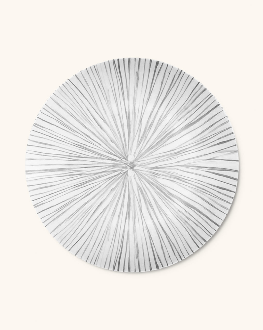 Platos Trinche de Rayas Gris Plata