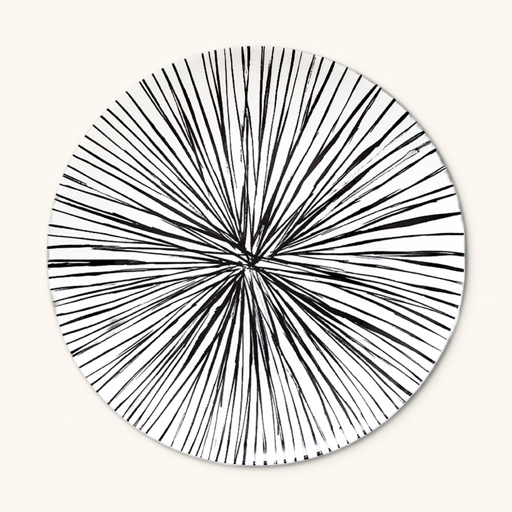 Platos Trinche de Rayas Negras