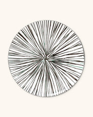 Platos Trinche de Rayas Verdes, set de 4