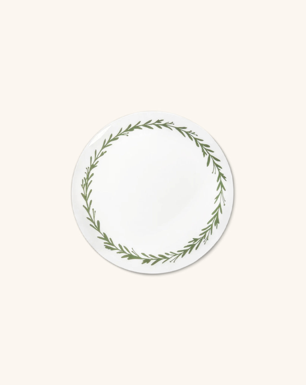 Platos de Pan con Guirnalda Verde