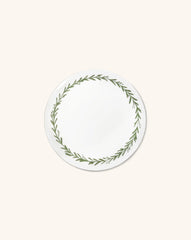 Platos de Pan con Guirnalda Verde, set de 4