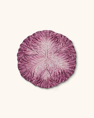 Platos para Ensalada en Forma de Hoja de Repollo Morado de 21 cm. Set de 4