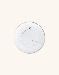 Platos para Pan con Abeja Volando. Set de 4