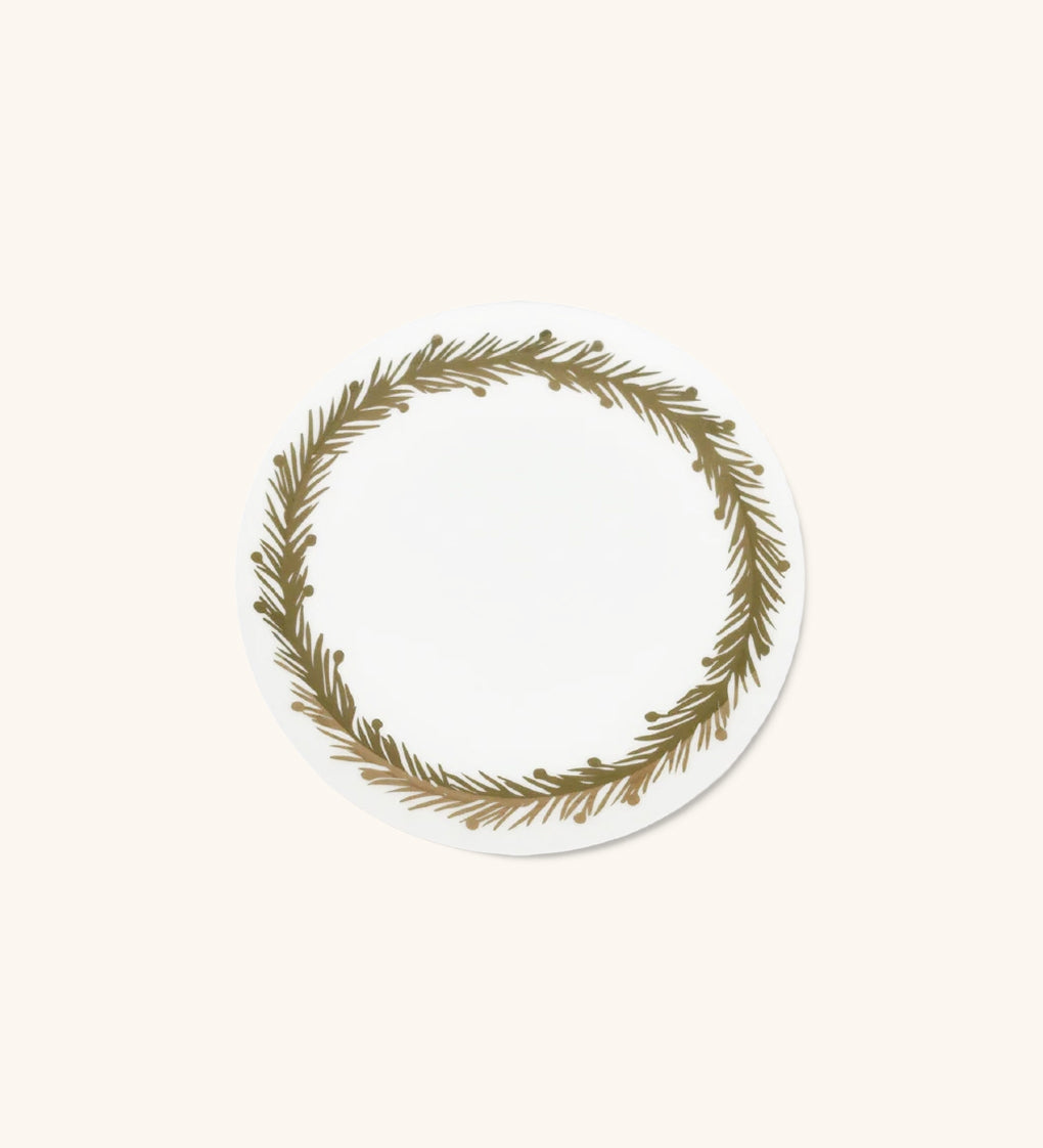 Platos para Pan con Guirnalda Dorada