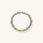 Platos para Pan con Guirnalda Dorada