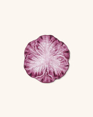 Platos para Pan en Forma de Hojas de Repollo Morado de 12 cm. Set de 4