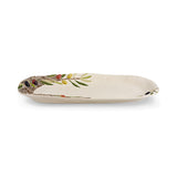 Plato fuente Olival de cerámica beige con decoración de olvios, marca Bordallo Pinheiro