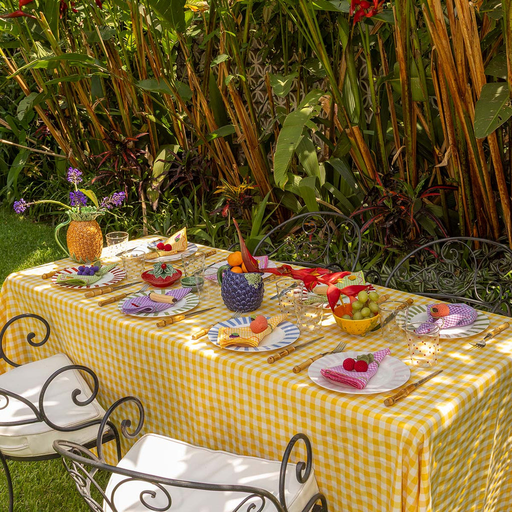 Servilleteros de Plátano en Crochet. Set de 4