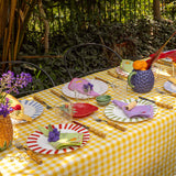 Platos Trinche Candy Cane Verde Olivo, set de 4
