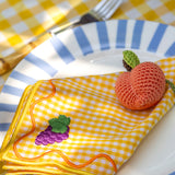 Platos Trinche Candy Cane Azul Claro, set de 4