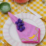 Platos Trinche Candy Cane Rosa Claro, set de 4