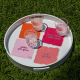 Vasos Tumbler Pippa con Puntitos Rosas, set de 6