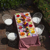 Platos Trinche Candy Cane Rosa Claro, set de 4
