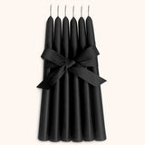 Velas Artesanales Negras. Set de 6