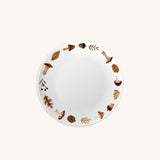 Platos para Pan Orilla Hongos y Hojas. Set de 4