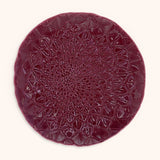 Plato Trinche Amazonia Burgundy. Set de 4