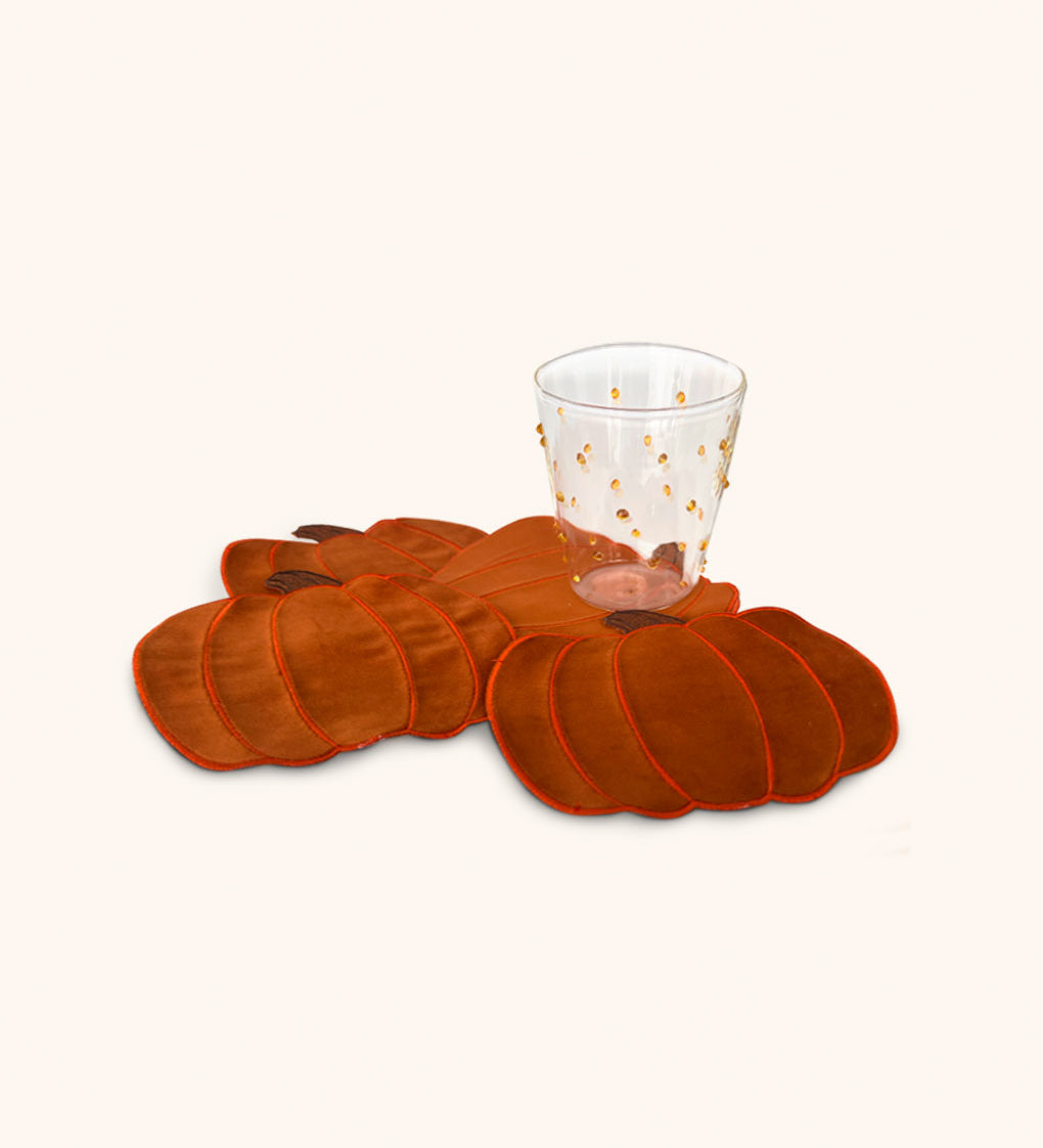 Zashpack con 4 Cocteleras de Calabaza de Terciopelo y 6 Vasos Pippa Amarillos