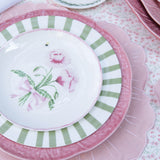 Platos Trinche Candy Cane Verde Olivo, set de 4