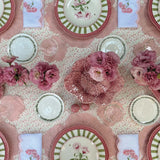 Platos Trinche Candy Cane Verde Olivo, set de 4