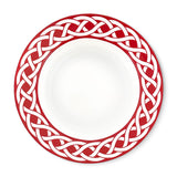Platos Sopero Identidad Rojo. Set de 4