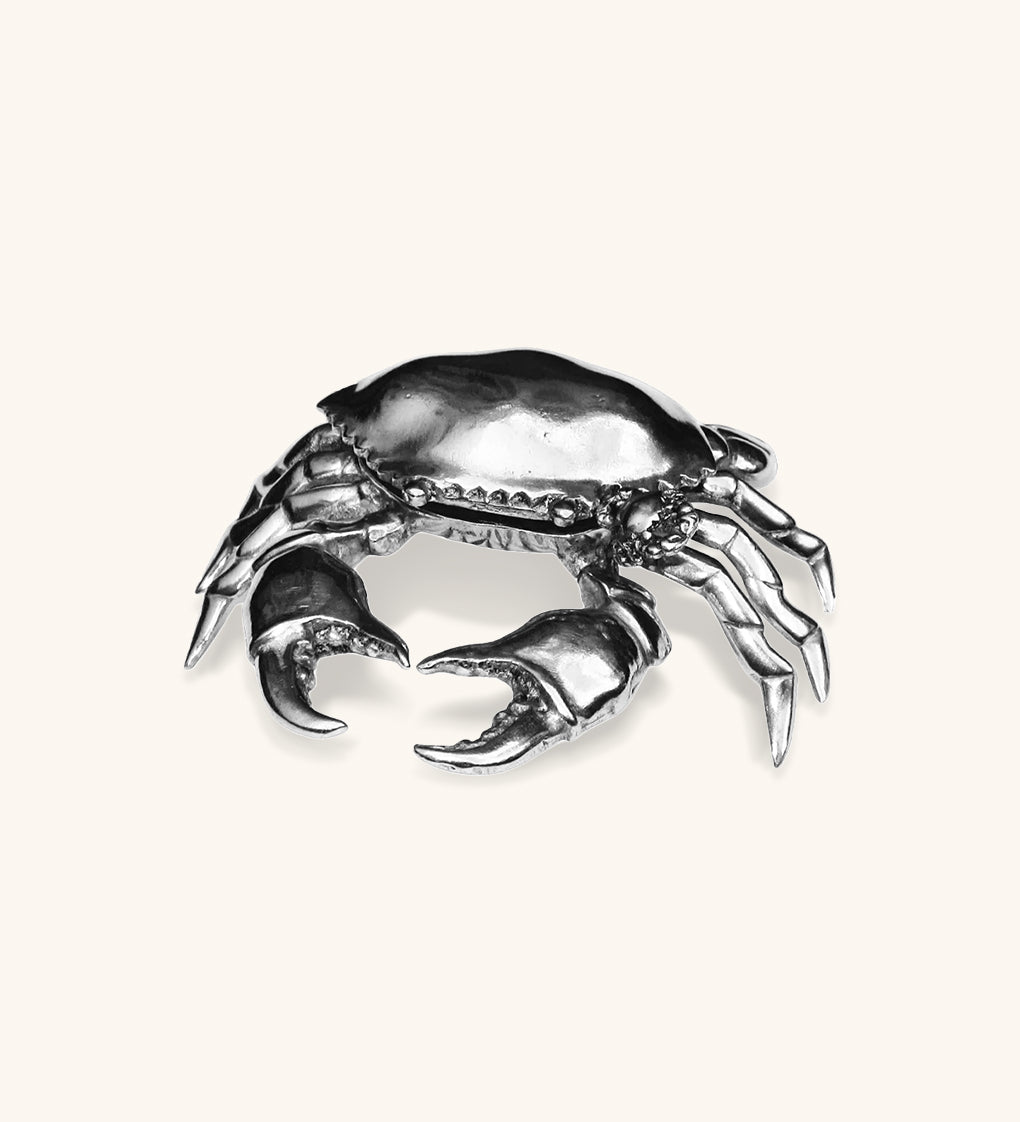 Salero en Forma de Cangrejo con Tapa y Cucharita para Servir.