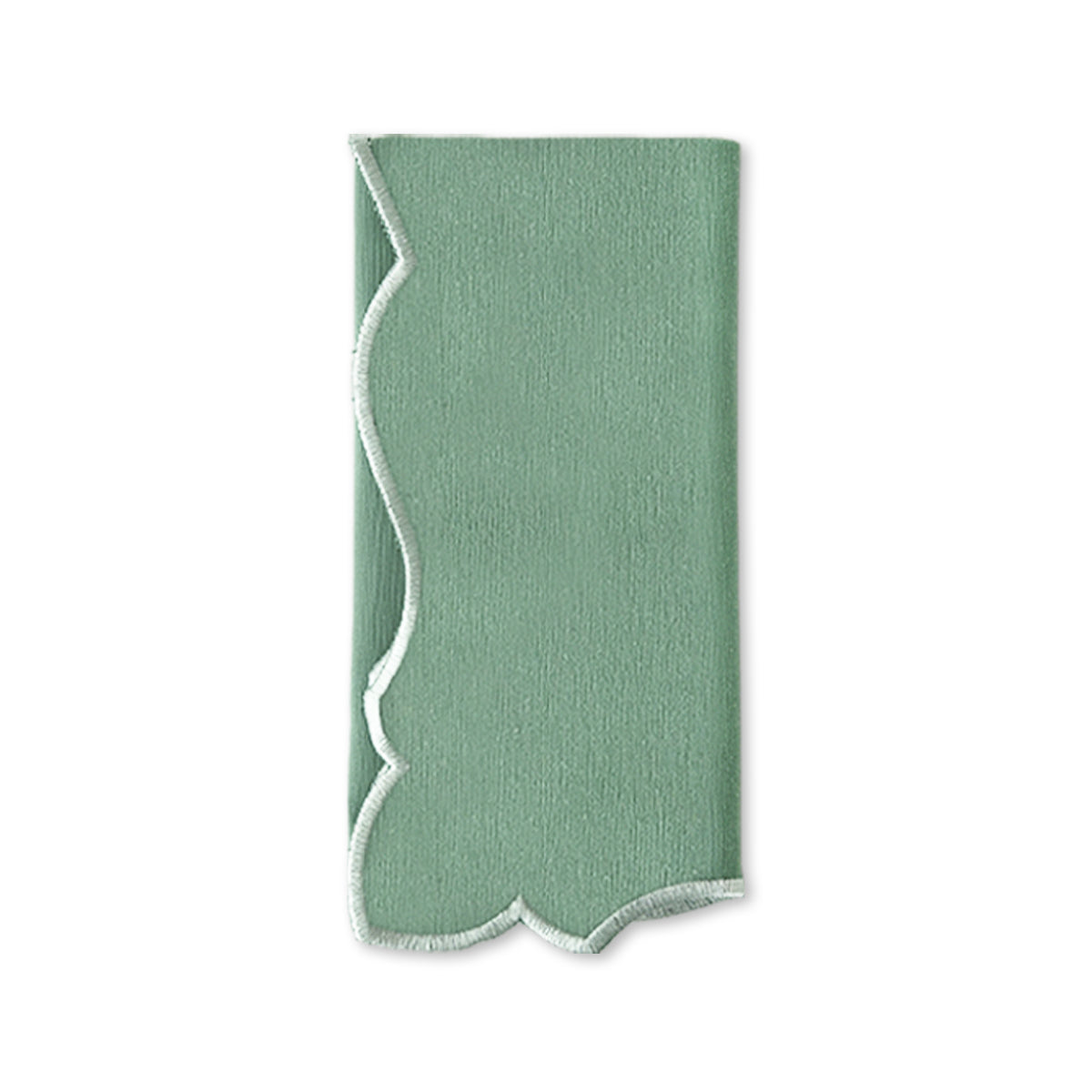 Servilleta Sandy de Loneta de Algodón color Verde Menta con Orilla Bordada, marca Zash