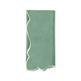 Servilleta Sandy de Loneta de Algodón color Verde Menta con Orilla Bordada, marca Zash