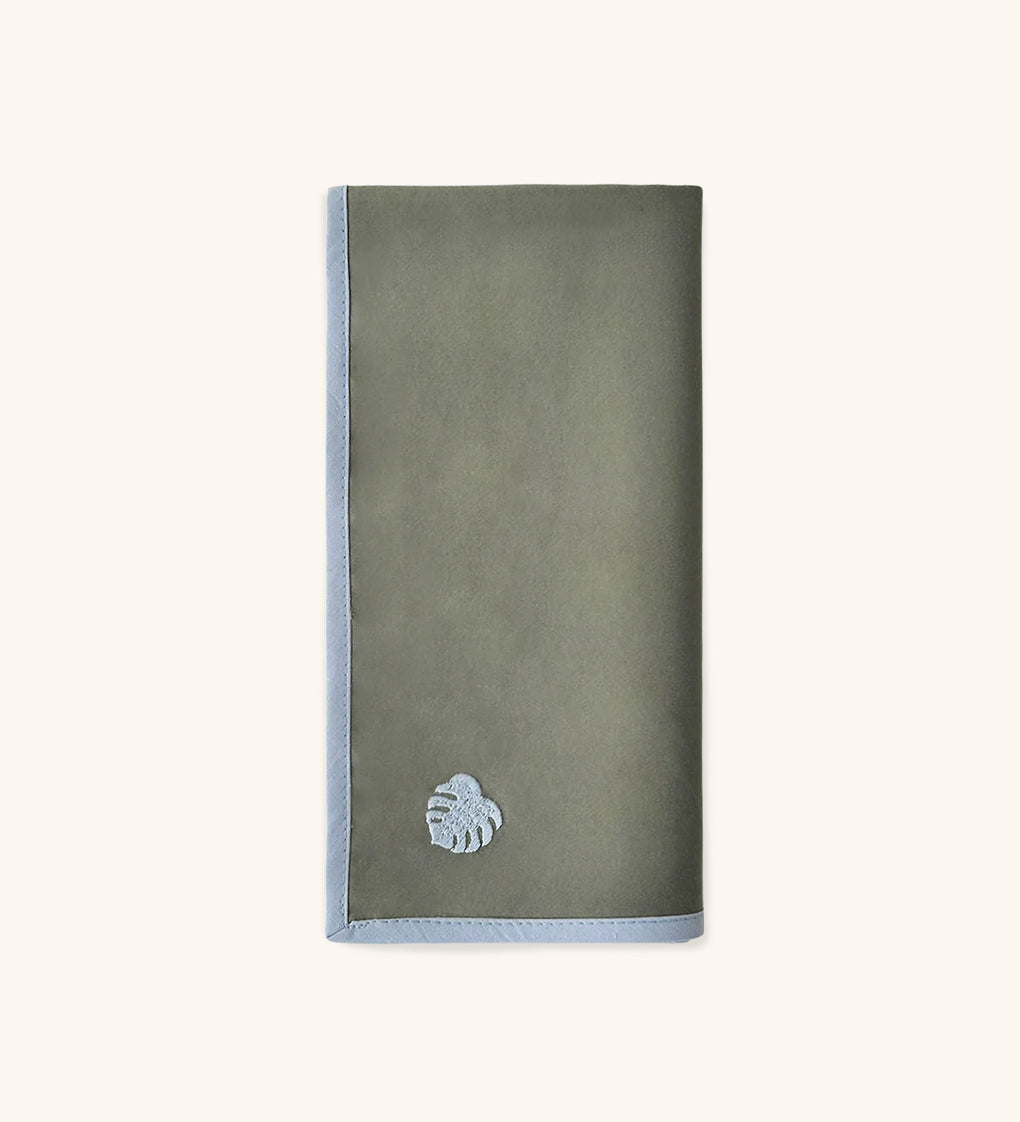 Servilletas de Algodón con Bordado de Hoja Tropical Pitaya de 45 x 45 cm