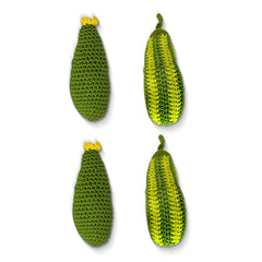 Servilleteros de Calabaza en Crochet. Set de 4