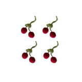 Servilleteros tejidos de crochet en forma de cerezas, marca Zash