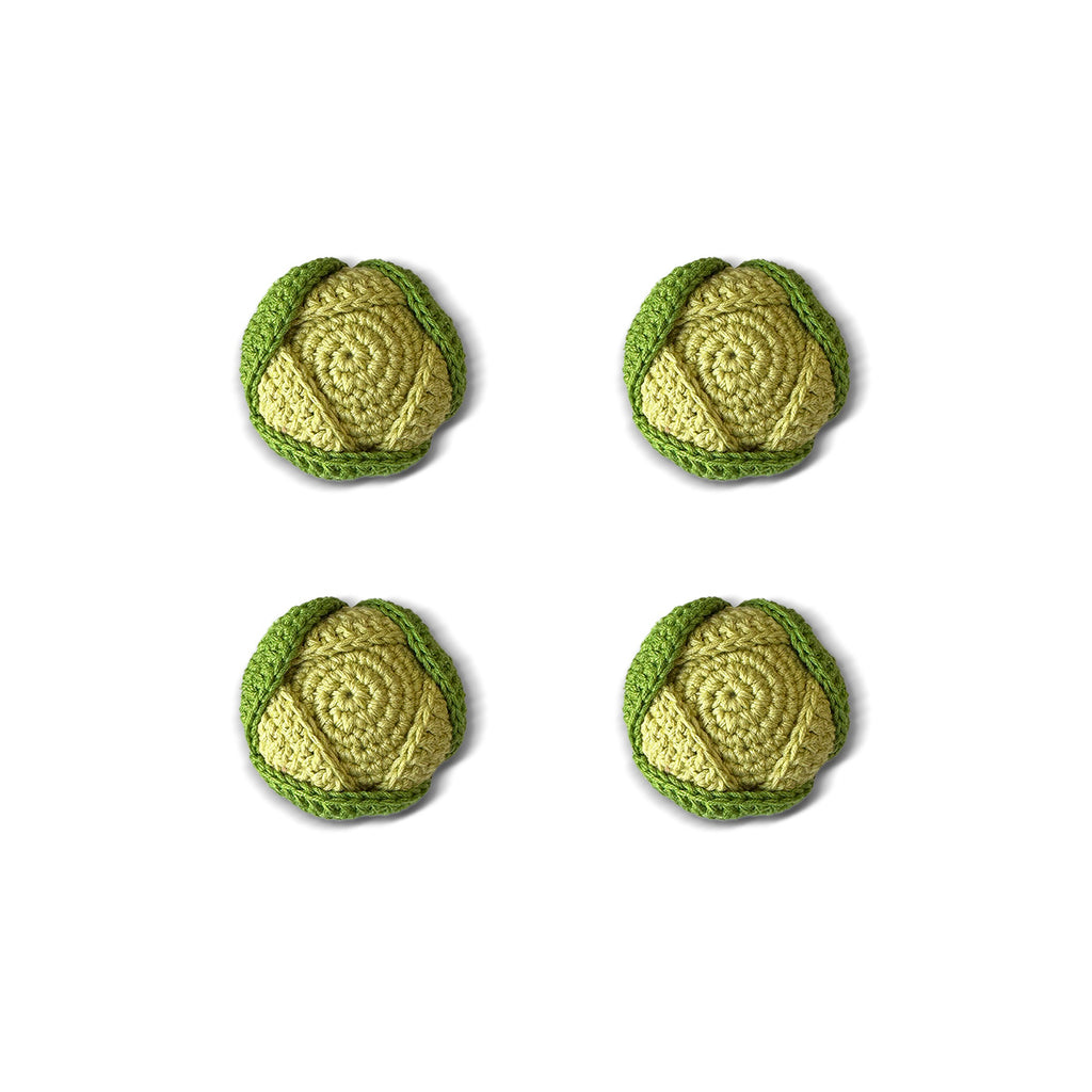 Servilleteros tejidos de crochet en forma de lechugas, marca Zash