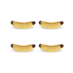 Servilleteros de Plátano en Crochet. Set de 4