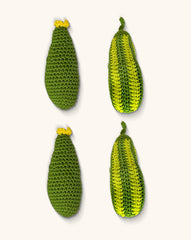 Servilleteros de Calabaza en Crochet. Set de 4