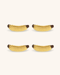 Servilleteros de Plátano en Crochet. Set de 4