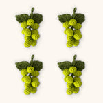 Servilleteros de Uvas Verdes en Crochet